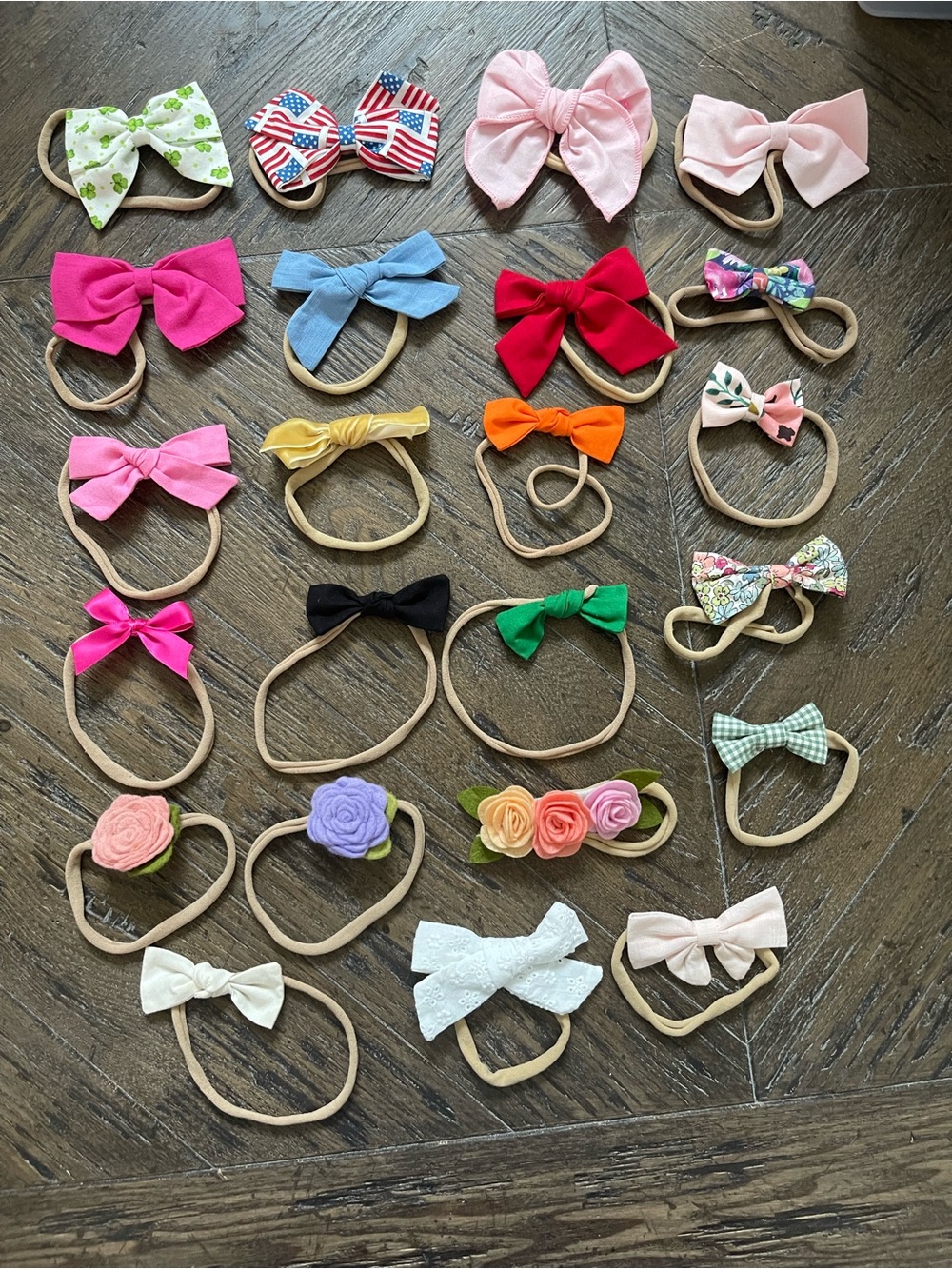 Baby Bow Set - Pink, Red, Blue, Green & More